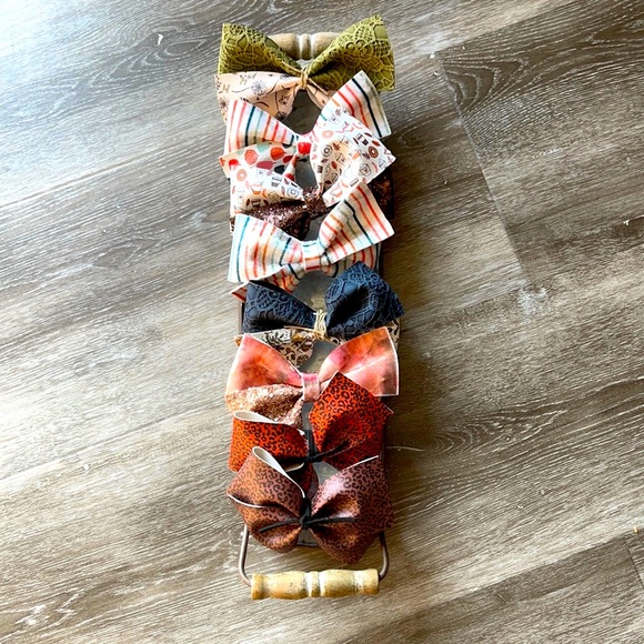 JEWELED ART Handcrafted | Pumpkin Spice Hair Bow | Fall Collection 🍁 - Picture 2 of 3